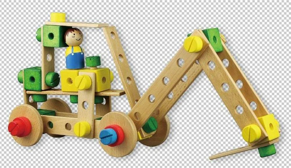 Lelin Wooden Building Activity Toy