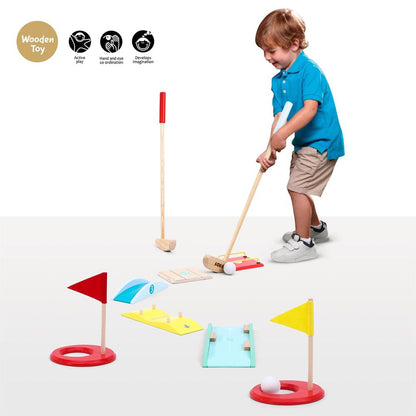Kids Wooden Golf Set