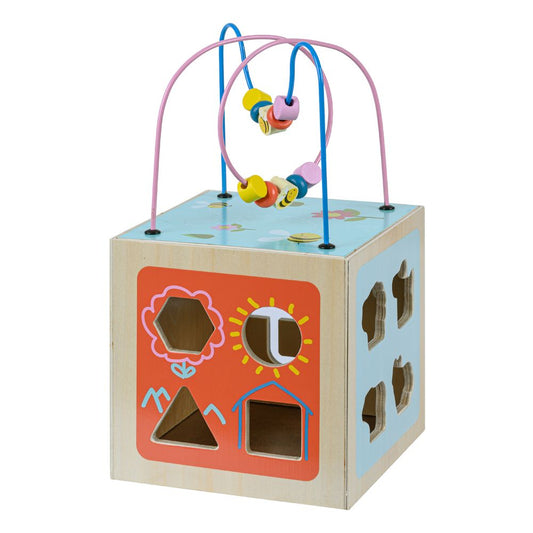 Preschool 5 in 1 Wooden Activity Cube